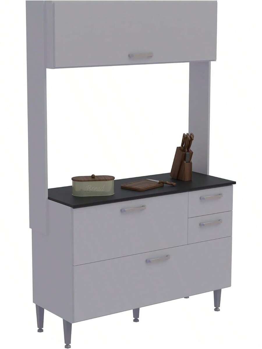 Mobile Storage Islands - Black - View 1