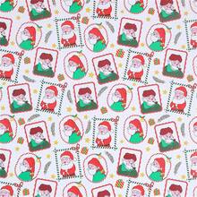 34/68/106pcs Santa Wrapping Paper, Christmas Paper, Unique Christmas Decoration Paper, Christmas, Holiday Gift Wrapping, Birthday, Includes Christmas Stickers - B - View 9