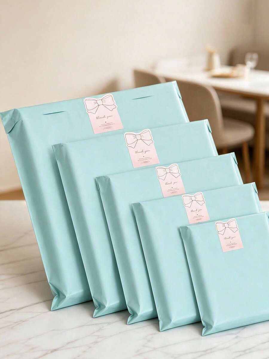 Packaging Bags, Courier Bags, Multi-Size Self-Adhesive Mailing Envelopes, Thickened Plastic Packaging Bags, Leak-Proof And Tear-Resistant, Multi-Purpose Minimalist Packaging Bags, Suitable For School And Office - Multicolor - View 1