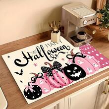 1pc Halloween Pumpkin Pattern, 2D Printed Flat Stove Mat, Rubber Non-Slip Heat-Resistant Stove Cover Pad, Suitable For Induction Cooktop, Glass Stove, Multi-Function Scratch-Resistant Mat, Best Choice For Oven, Washing Machine, Dryer, Kitchen Decor - Multicolor - View 15