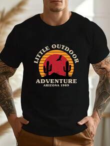 Men T-Shirts - 黑色 - 查看 6