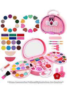 Girls' Makeup Set With Colorful Makeup Bag, Party Handbag, Cosmetics Collection Set, Children's Dress-Up Set, Birthday Gift, Holiday Gift - Shape - View 15