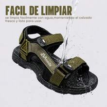 EVA MODAR Serie Ruta Libre- Sandalias Hombre Casual Verano, Calzado Cómodo Y Ligero Con  Ajustable, Suela Antideslizante, Zapatos Frescos Para Uso Diario, Paseos Y Tiempo Libre - Verde Oliva - Ver 7