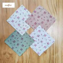 1 cái/6 cái khăn tay nữ họa tiết hoa, khăn tay vuông 35*35cm thấm hút, khăn tay in họa tiết cho nữ, khăn tay trang trí vuông có thể giặt và tái sử dụng, màu sắc và kiểu dáng ngẫu nhiên - Nhiều màu - Xem 4
