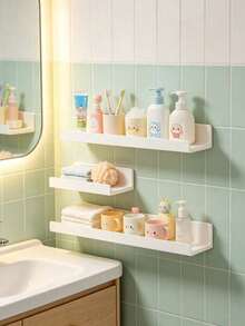 4-Piece Bathroom Storage Rack Set, Kitchen And Bathroom Multi-Functional Expandable Storage Shelf, Multi-Layer Shower And Home Fragrance Product Organizer - Multicolor - View 4