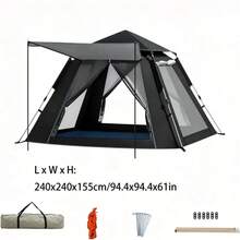 Camping Tents - Black - View 13