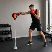 Professional Boxing Reaction Training Equipment With Adjustable Design, Boosts Agility And Response Skills For Daily Workout, Ideal For All Level Boxing Practitioners At Home - Red - View 3