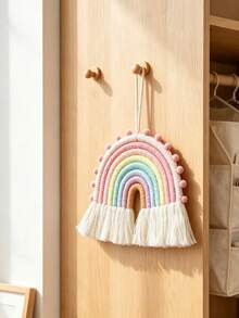 1pc Rainbow Pendant Wall Decoration Item, For Room Decoration, Baby Room Decoration, Baby Products, Newborn Necessities - Multicolor - View 5