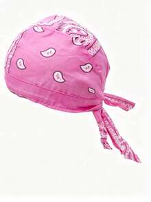 1pc/2pcs European & American Outdoor Cycling Pirate Hat Pure Cotton Printed Single Waistband Multi-Color Bandana Cap Street Dance Hip Hop - Elastic Pirate Hat - View 4