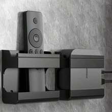 2/1pc Wall-Mounted Remote Control Storage Box, Phone Charging Stand, Closed Storage Rack, No-Drill Remote Control Socket Organizer, Remote Control Holder, Phone Stand, Suitable For Bedroom, Bathroom, Living Room, Kitchen, Office (1/2pcs) Optional - Multicolor - View 13