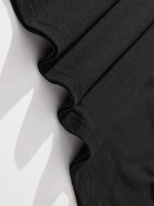 Maglietta Unisex Stampa Illustrazione Fitness Caffè Pesi Retrò Cotone 100% 180g Girocollo Traspirante, Top Sportivo Casual - Black - View 4
