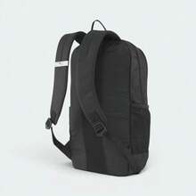 Puma Deck Backpack Black 28L FREE UK DELIVERY Weatherproof Material Horizontal Straps With Hood And Loop Everyday Use 076905-01 - Black - View 3