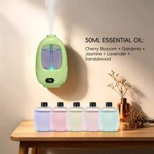 Smart Home Aromatherapy Diffuser, Wall-Mounted & Desktop Dual-Use Fragrance Diffuser, 9 Adjustable Mist Modes, Digital Display, One-Touch Control, Fine Mist Diffusion, Compatible With Various Essential Oils, Suitable For Bedroom, Living Room, Office, Hotel And Other Spaces, Portable And Easy To Place, Ideal For Holiday And Daily Practical Gift - 1PC - View 16