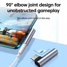 直角 Type-C 轉 3.5mm 母頭音訊轉接頭 AUX 插孔有線耳機轉換器，相容 iPhone 17 16 Sasun 通話 - 灰色 - 查看 2