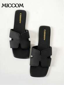 House Slippers - Black - View 1