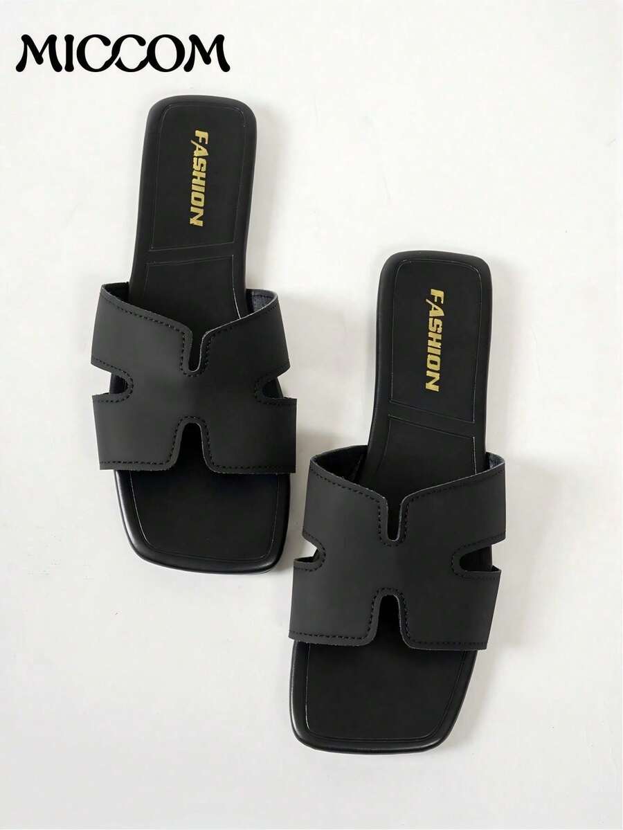 House Slippers - Black - View 1