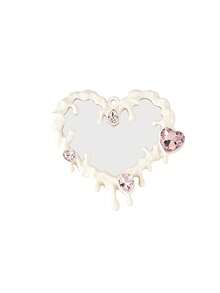 Lovely Keychain Charm Acetate Alloy Hair Comb Design Heart Mirror,For Handbag Crossbody Bag Phone Car Keyring Accessory, For Women Girls Daily - Multicolor - View 12