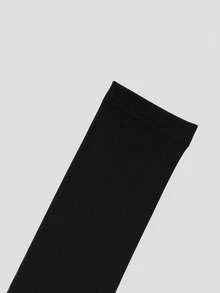 Women's Early Autumn 2-In-1 Colorblock White Trim V-Neck Fitted Y2K Style Basic Long Sleeve Knit Undershirt Black - Black - View 9