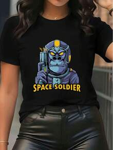 Women T-Shirts - 黑色 - 查看 1