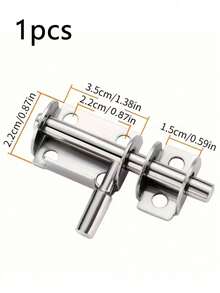 Stainless Steel Semi-Circular Sliding Bolt Lock, Heavy-Duty Steel Door Latch For Home Wardrobe, Garden Indoor/Outdoor Doors, Easy To Install - Thickened Upgraded Version - View 10