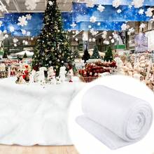 1 Pack Large Snow Blanket Roll For Christmas Decor | Artificial Fake Snow, Snow Blanket For Christmas Village, White Winter Mat Decor, For Xmas Store Display Photo Prop Decor - White - View 5