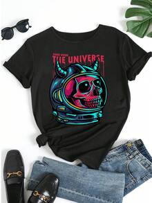 Women T-Shirts - 黑色 - 查看 5