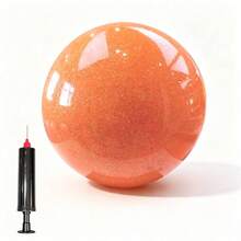 15cm/5.29inch Glitter Rhythmic Gymnastics Ball, Low‑Bounce Thickened Burst‑Proof Gym Ball With Air Pump, Slightly Tacky Surface For Secure Grip, For Beginner Home Practice, 6 Colors Optional - Multicolor - View 11