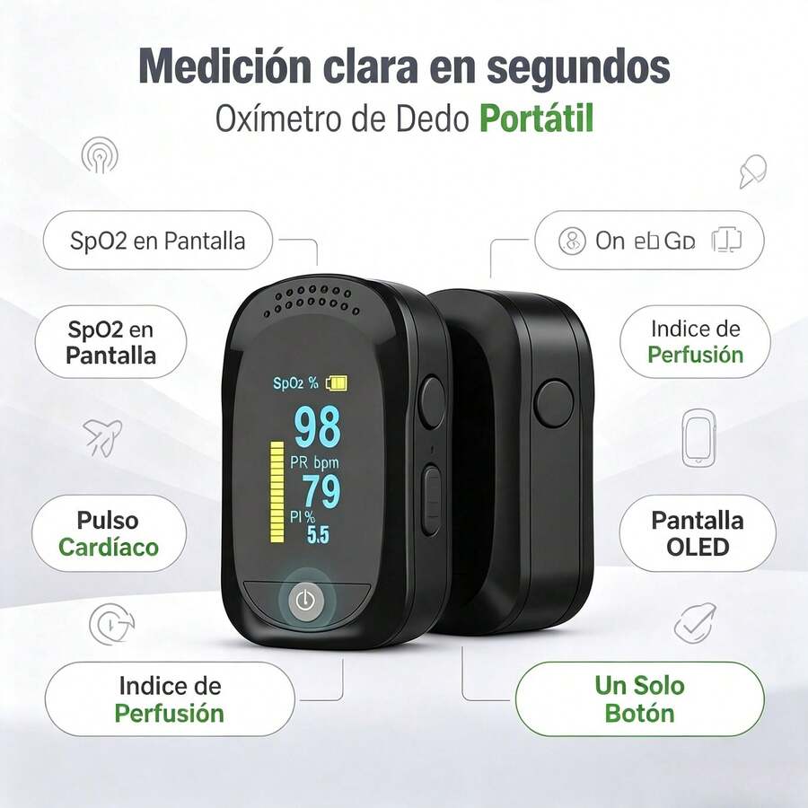 Oximeter & Accessories - Black - View 1