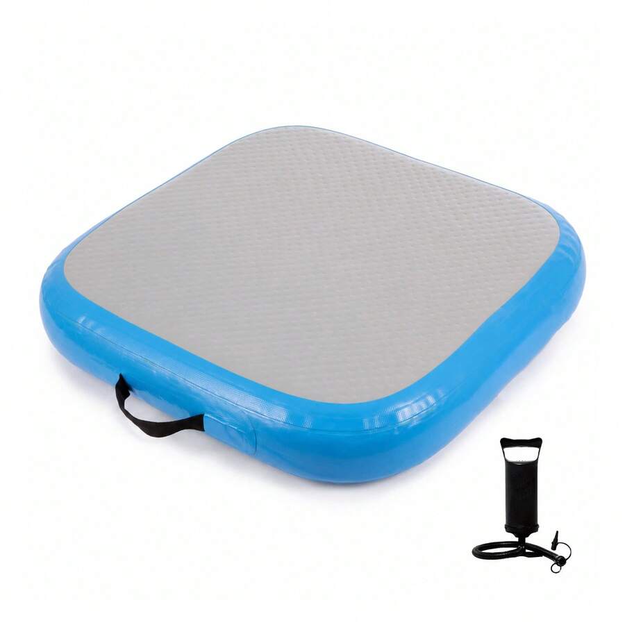 Inflatable Gymnastics Air Mat Tumbling Track With Pump For Yoga Cheerleading Home Training - Blue - View 1