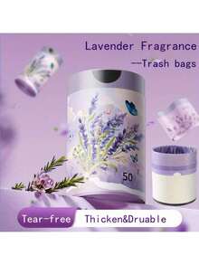 1 Roll/100pcs Sakura Bear Shaped Scented Trash Bags - Thickened Tear-Resistant Drawstring Garbage Bags, Large Size 17.72X17.72 Inches Capacity, Scented Anti-Tear Bags, Ideal Choice For Daily Use - A - View 8