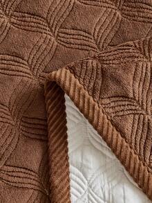 SANMOSPIN 1PC Solid Color Plush Sofa Cover - Modern Non-Slip Warm Sofa Protector, Same Color Trim Sofa Cushion, Suitable For 1-4 Seater Sofas - Machine Washable Polyester Home Decor - Coffee Brown - View 9