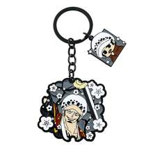 Anime One Piece Keychain, Luffy Zoro Trafalgar Law Metal Enamel Key Ring, Cartoon Character Sakura Pattern Bag Pendant, Cosplay Gift For Anime Fans - Multicolor - View 10
