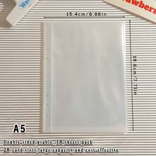 10pcs A5 Transparent Photo Album Inner Pages, Loose-Leaf Replacement Pages, Durable PP Material, Double-Sided Use, Suitable For Office Supplies, Business Cards And Photo Albums,Back To School,Card Holder - As Shown In the Figure - View 13