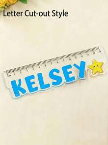 Personalized Custom Name Ruler - Colorful Letter Design, Durable, Lightweight And Fade-Resistant. Suitable For Office, Study And Daily Use. Perfect Gift For Back To School, Graduation, Christmas, Teacher's Day And Birthday. Loved By Teachers And Learners - Multicolor - View 6
