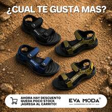 EVA MODAR Serie Ruta Libre- Sandalias Hombre Casual Verano, Calzado Cómodo Y Ligero Con  Ajustable, Suela Antideslizante, Zapatos Frescos Para Uso Diario, Paseos Y Tiempo Libre - Verde Oliva - Ver 6