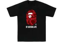 Unisex Large Plaid Ape Head Graphic Casual Streetwear T-Shirt - 黑色1 - 查看 8