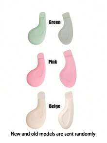 Herramienta suave de limpieza de poros faciales - Espátula facial de limpieza no eléctrica, diseño de superficie texturizada, mango de color verde claro, adecuada para todas las estaciones - Multicolor - Ver 8