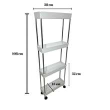 Storage Carts - 4 Shelves - 108x38x13cm - View 2