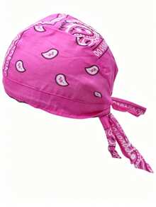 1pc/2pcs European & American Outdoor Cycling Pirate Hat Pure Cotton Printed Single Waistband Multi-Color Bandana Cap Street Dance Hip Hop - Elastic Pirate Hat - View 5