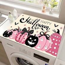 1pc Halloween Pumpkin Pattern, 2D Printed Flat Stove Mat, Rubber Non-Slip Heat-Resistant Stove Cover Pad, Suitable For Induction Cooktop, Glass Stove, Multi-Function Scratch-Resistant Mat, Best Choice For Oven, Washing Machine, Dryer, Kitchen Decor - Multicolor - View 14
