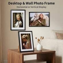 1/3 Set 30x40cm Aluminum Photo Frame, Black Frame, A3 Poster Frame, A4 Certificate Frame, Minimalist Flat Aluminum Frame, Suitable For Wall Hanging Or Desktop Display, Home Living Room Decoration, Wall Hanging Frame, Desktop Decor - Multiple Styles - View 3