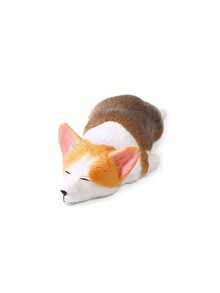 Cute Mini Corgi Car Dashboard Ornament, Realistic Resin Sleeping Puppy Figurine, Creative Fun Car Interior Decor Accessory, Suitable For Decorating Car Center Console - A - View 12