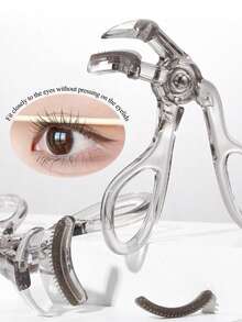 2pcs New Large Angle Frameless Women's Partial Eyelash Curler, With Comb Design, Can Curl And Long-Lasting Shape Eyelashes, Easy To Operate (1pc), Best Seller - Multicolor - View 2