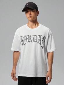 Jordan 男士 AS M J BRK S GOTHIC 85 SS 圓領短袖針織 T-Shirt TIO0020-100 - 黑與白 - 查看 1