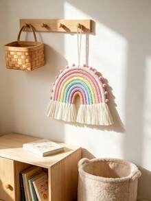 1pc Rainbow Pendant Wall Decoration Item, For Room Decoration, Baby Room Decoration, Baby Products, Newborn Necessities - Multicolor - View 1