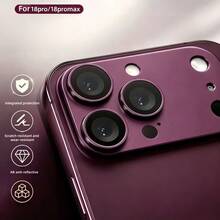 2026 New Burgundy, Compatible With Iphone 18 Pro Max/18 Pro Camera Lens Protector, Anti-Scratch Lens Film, AR High Definition Glass, Fashion Design Premium Phone Accessory - Burgundy - View 4