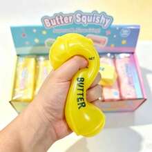 Butter Stick Squeeze Toy, Soft Silicone Cream Bar, Colorful Stress Relief Gadget - Multicolor - View 3
