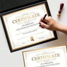 25 Gold Certificate Of Completion, Training Completion, Student Course Certificates Of Achievement And Recognition, 8x10 Inches - E - View 4