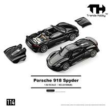 1:64 Hobby TH Porsche 918 Spyder Officially Licensed Zinc Alloy Die-Cast Car Model, Detachable Carbon Fiber Rear Cover, Fine Paint Finish, Highly Detailed Interior, Sturdy Construction, Halloween Christmas Birthday Gift - Multicolor - View 7