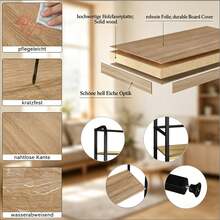 Chic Storage Regal,Pflanzen Display Regal,Bücherregal Mit 6-Layer Regal,Display Regal - 黑色 - 查看 2